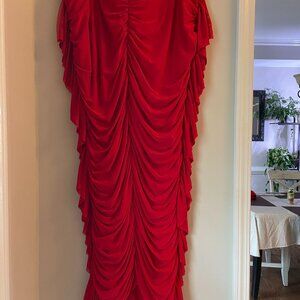 Plus size drapping skirt